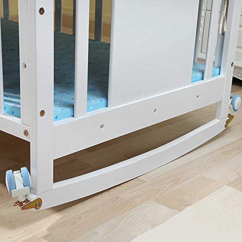 BabyTeddy® 12 in 1 Patented Multifunctional Baby Crib, Baby Cot, Toddler Bed,Cradle Rocker,Convertible Desk,Kid’s Sofa with Mattress and Designer Mosquito Net,Diaper Changing Station