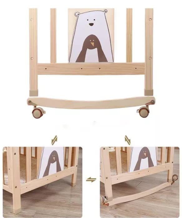 BabyTeddy® 12 in 1 Patented Multifunctional Baby Crib, Baby Cot, Toddler Bed,Cradle Rocker,Convertible Desk,Kid’s Sofa with Mattress and Designer Mosquito Net,Diaper Changing Station