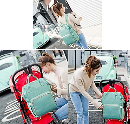 House of Quirk Baby Diaper Bag Maternity Backpack (Green)