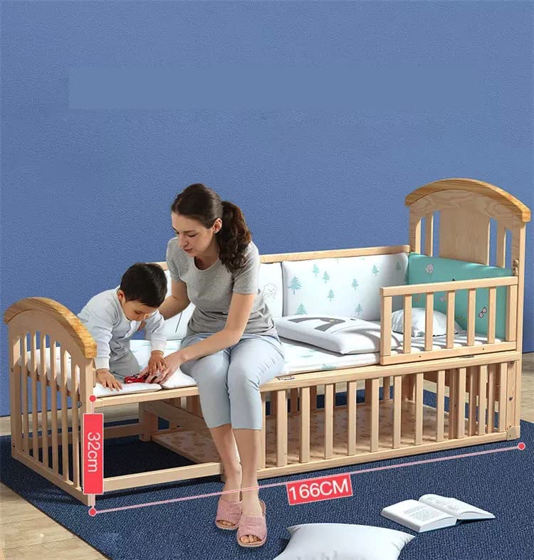 BabyTeddy® 12 in 1 Patented Multifunctional Baby Crib, Baby Cot, Toddler Bed,Cradle Rocker,Convertible Desk,Kid’s Sofa with Mattress and Designer Mosquito Net,Diaper Changing Station