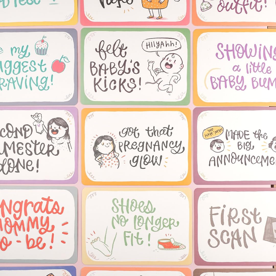 Alicia Souza | Pregnancy Journal Bump Box | Pregnancy Planner + Sticker Book + 20 Milestone Cards + Bookmark | Maternity Diary, Memories Keeper, Trimester Tracker, Gift for New Mom, Pregnancy Gifts