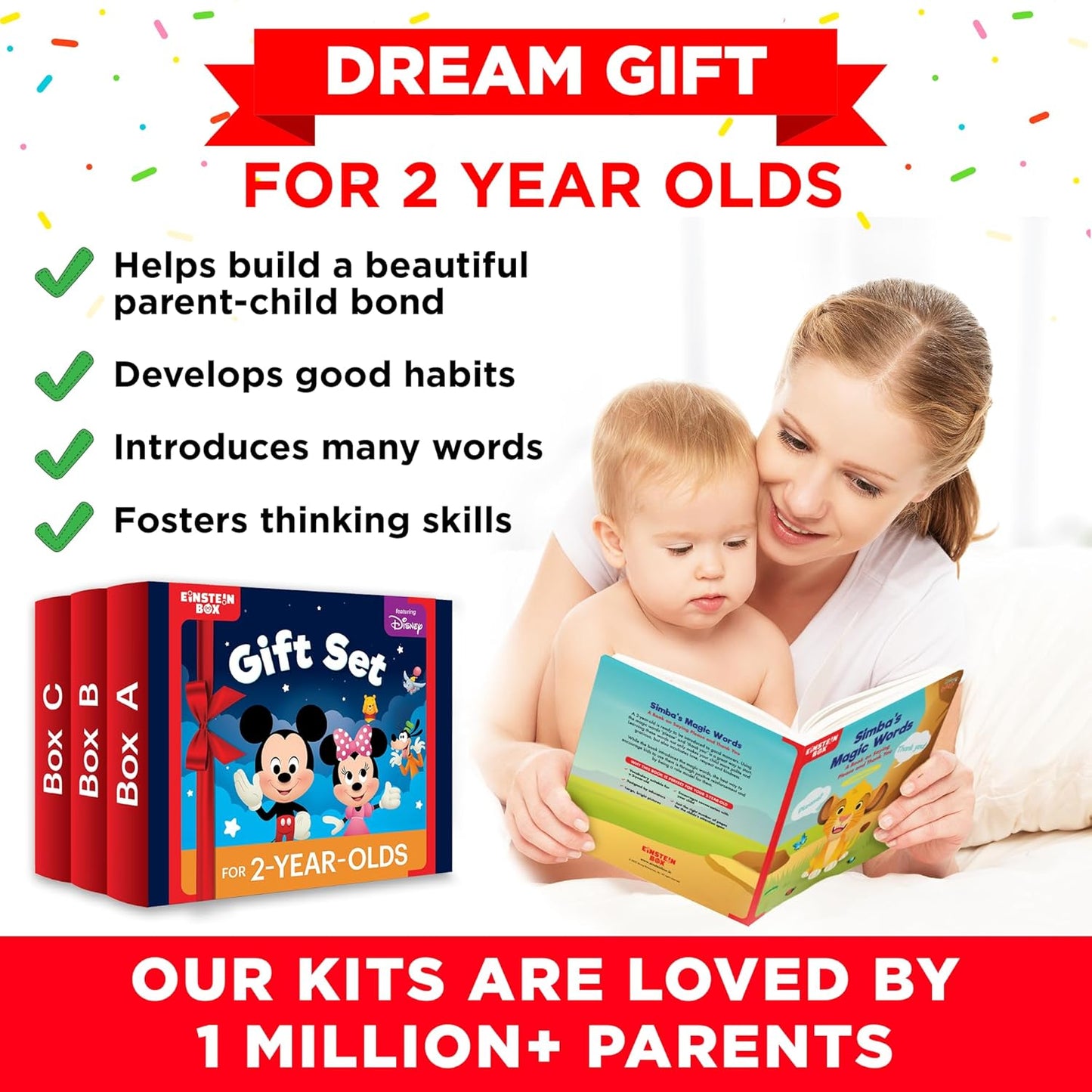 Einstein Box for 2-Year-Old Boys/Girls | Gift Toys for 2-Year-Old Kids | Board Books and Fun Games | Learning and Educational Toys and Games |