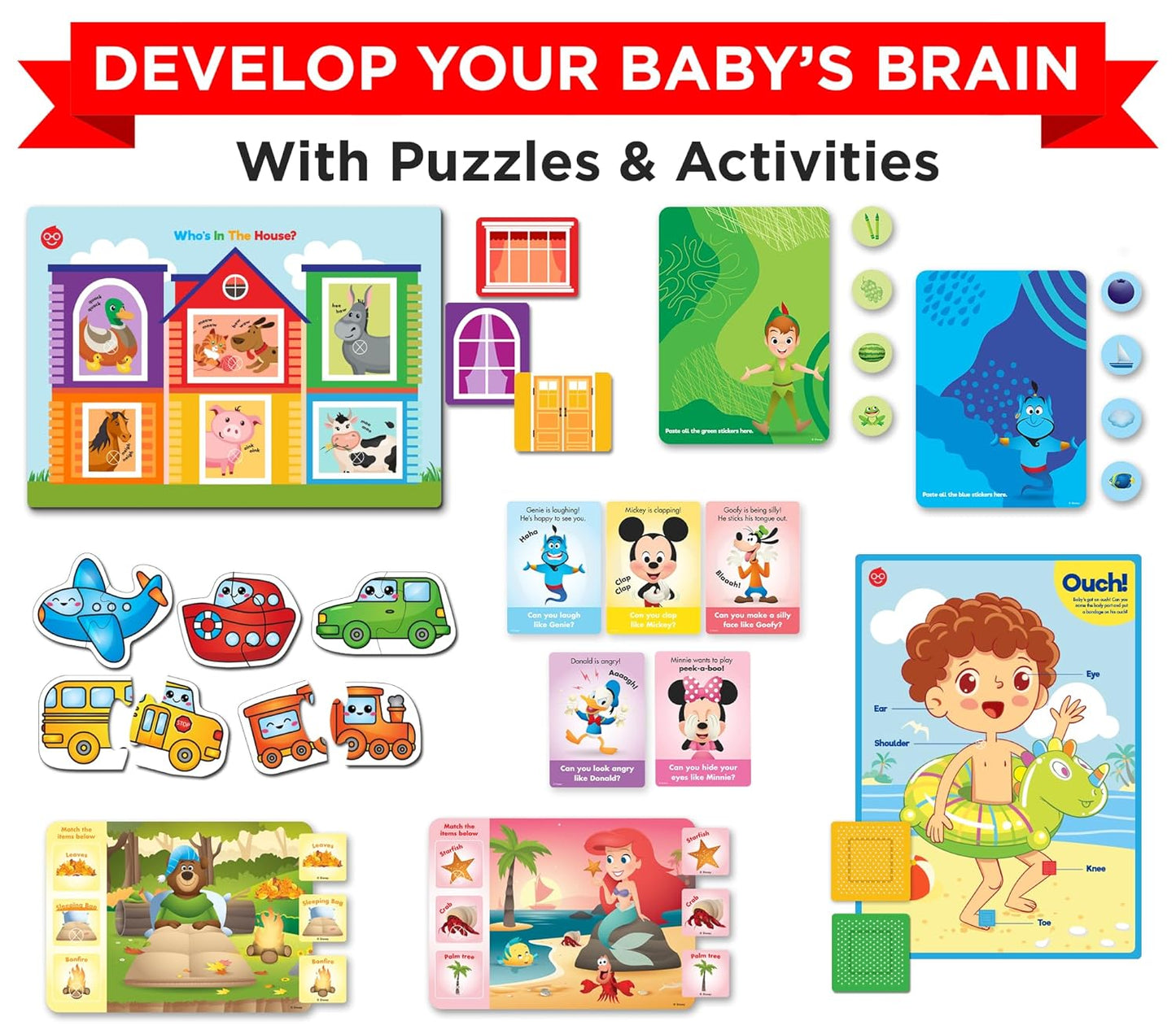 EINSTEIN BOX for 1 Year Old Boys/Girls | Gift Toys & Board Books for Kids | Learning Kit & Educational Toys | Pretend Play Set of Animal Masks | Activity Book Included, Multicolor