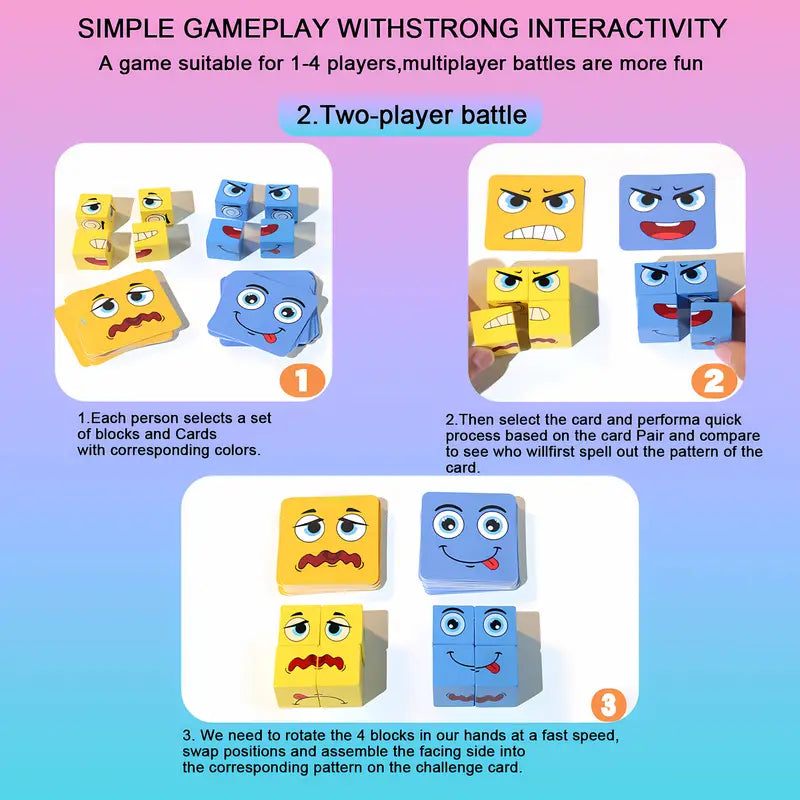 WonderFaces™ Expression Blocks – Play, Match & Learn Emotions