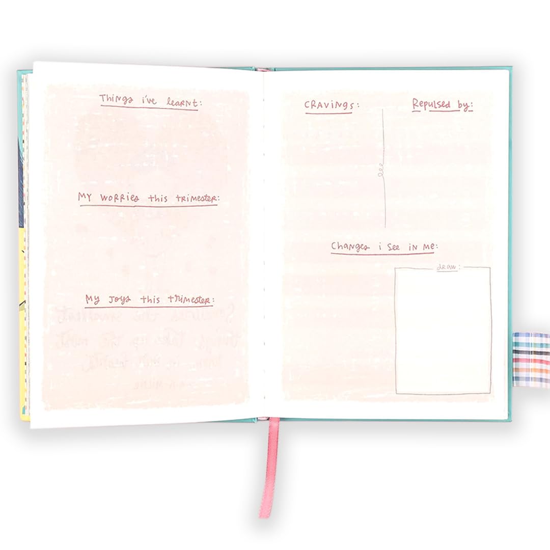 Alicia Souza | Pregnancy Journal Bump Box | Pregnancy Planner + Sticker Book + 20 Milestone Cards + Bookmark | Maternity Diary, Memories Keeper, Trimester Tracker, Gift for New Mom, Pregnancy Gifts