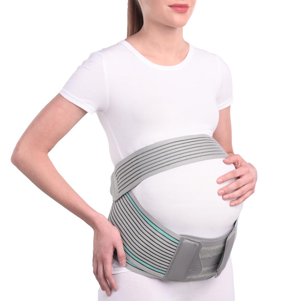 TYNOR Pregnancy Support | Maternity Belt for Lower Back Pain Relief & Posture Support | Adjustable, Comfortable Design for Pregnent Women | Pack of 1 (Black, Large)