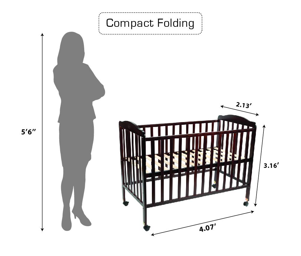 LuvLap C-50 Baby Wooden Cot with Mosquito Net, EN certified Baby Furniture suitable for new born to 12 month, without mattress (Cherry Red)