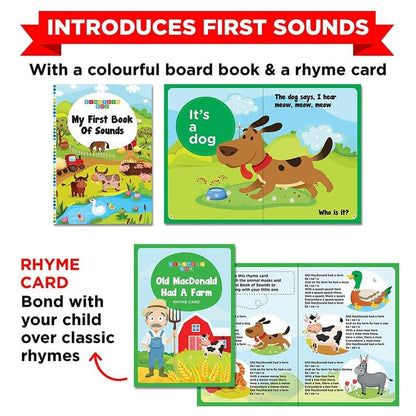 EINSTEIN BOX for 1 Year Old Boys/Girls | Gift Toys & Board Books for Kids | Learning Kit & Educational Toys | Pretend Play Set of Animal Masks | Activity Book Included, Multicolor