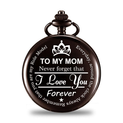exciting Lives Mom Pocket Watch - Gift for Mother's Day, Birthday, Anniversary, Gift for Mother, Mom, Maa, Mother-in-Law, Best Mother's Day Gift
