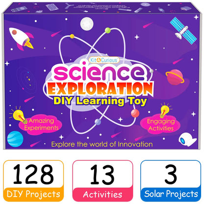 Kit4Curious Super Kit 100 Items in a kit – Science & Fun Innovation Kit with Instruction Manual for 100 Projects