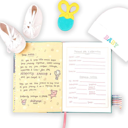 Alicia Souza | Pregnancy Journal Bump Box | Pregnancy Planner + Sticker Book + 20 Milestone Cards + Bookmark | Maternity Diary, Memories Keeper, Trimester Tracker, Gift for New Mom, Pregnancy Gifts