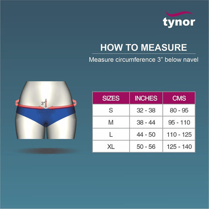 TYNOR Pregnancy Support | Maternity Belt for Lower Back Pain Relief & Posture Support | Adjustable, Comfortable Design for Pregnent Women | Pack of 1 (Black, Large)