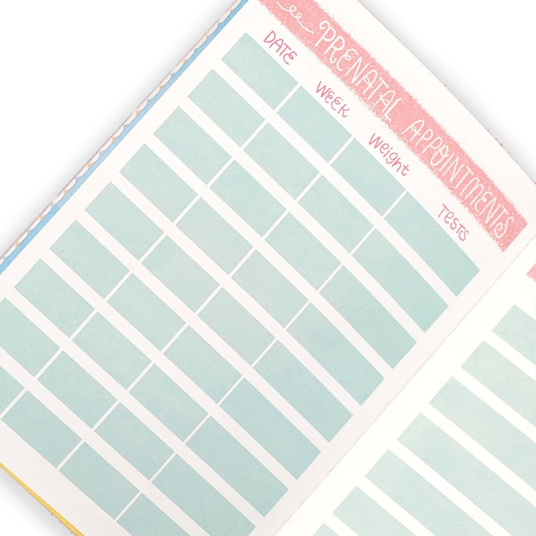 Alicia Souza | Pregnancy Journal Bump Box | Pregnancy Planner + Sticker Book + 20 Milestone Cards + Bookmark | Maternity Diary, Memories Keeper, Trimester Tracker, Gift for New Mom, Pregnancy Gifts