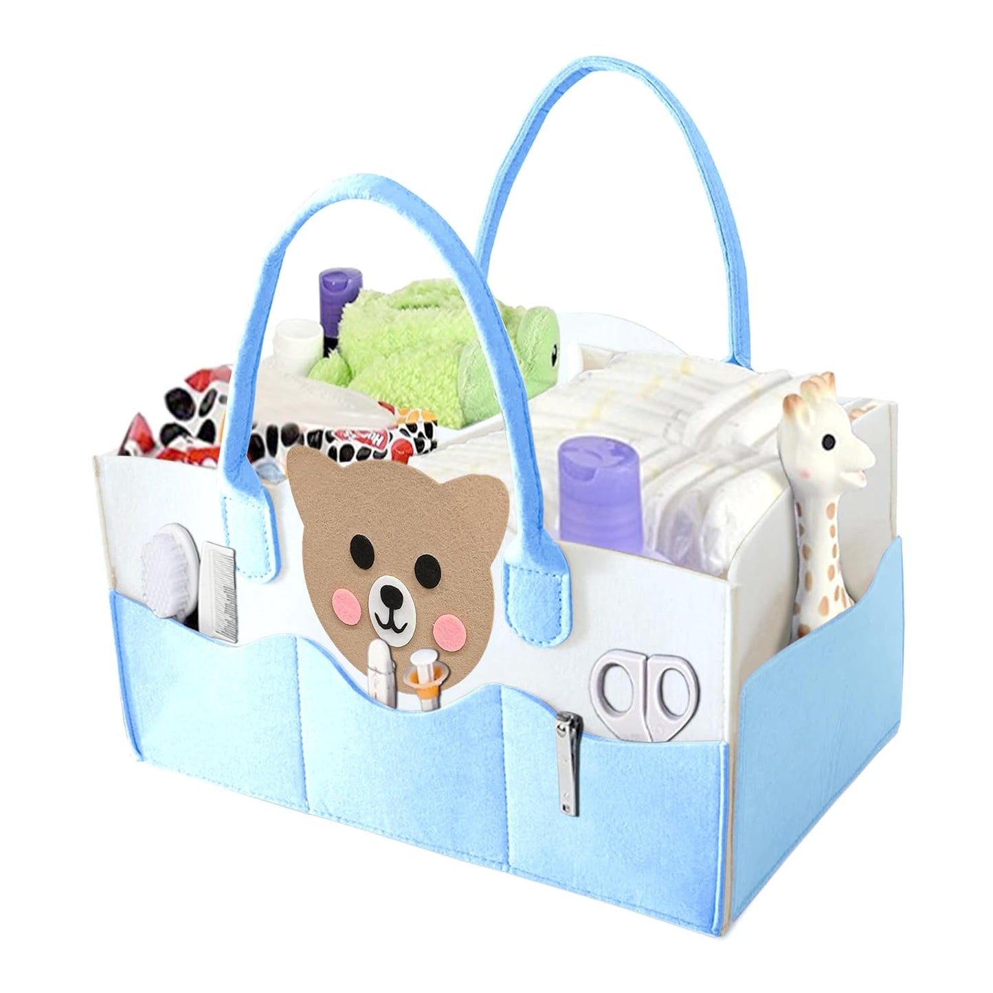 MOM CARE Baby Diaper Storage Organizer Nappies Bag For Mother Stylish Storage Bag For All Newborn Baby Products Nursery Basket -Pink