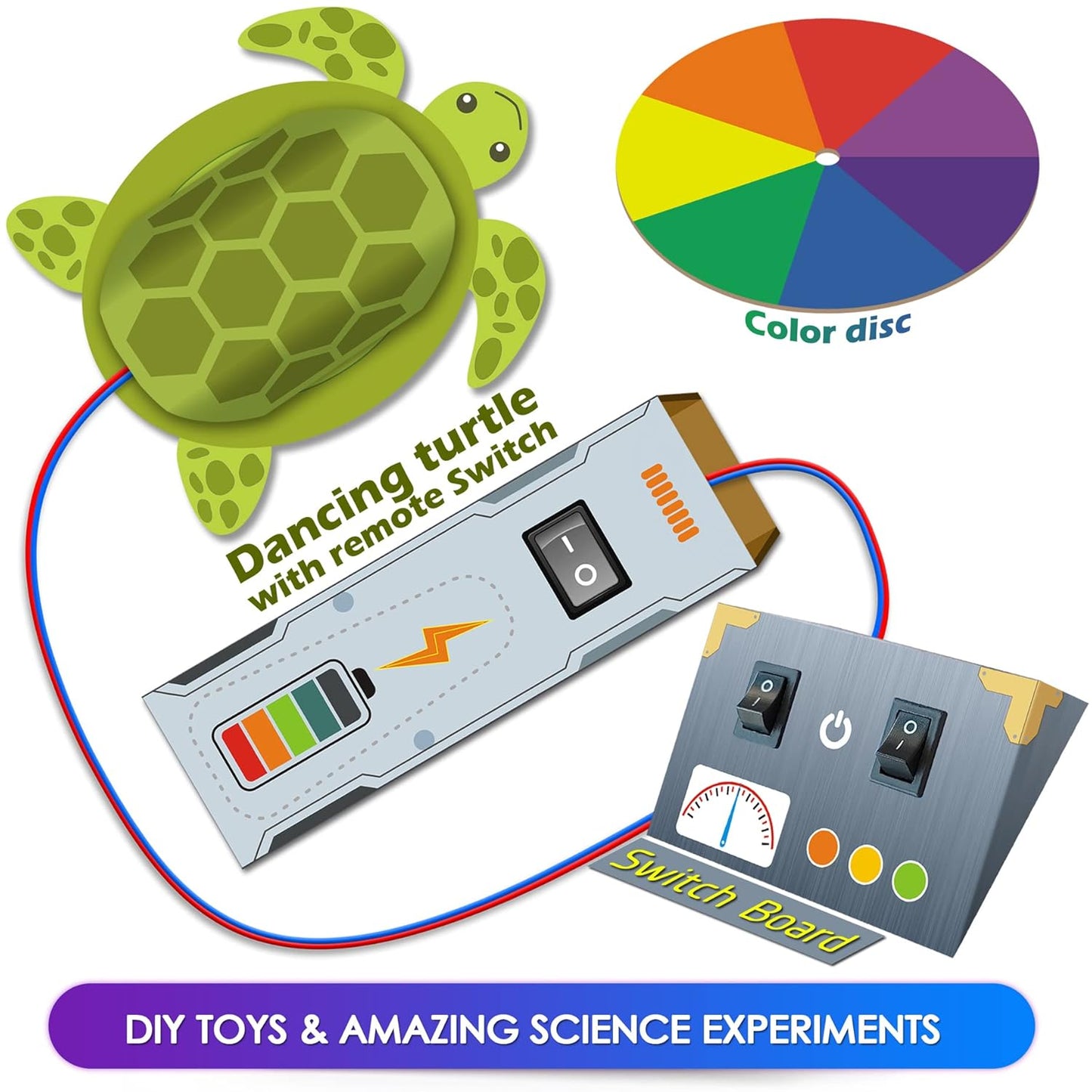 Kit4Curious Super Kit 100 Items in a kit – Science & Fun Innovation Kit with Instruction Manual for 100 Projects