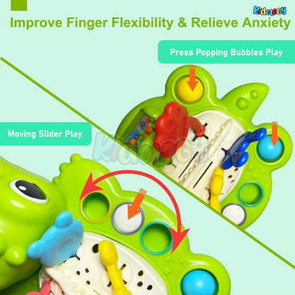 Kidology Pull String Teething Toy for Babies 6+ Months | Sensory Teether & Fine Motor Skills Activity | Montessori Toys for Baby Girls & Boys | Travel-Friendly, Food-Grade Silicone for Toddlers | UFO
