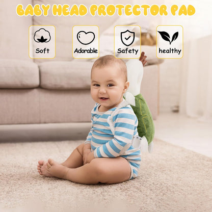 Baby Head Protection Backpack - Soft & Comfortable, Cute Cartoon Design, Pink Butterfly