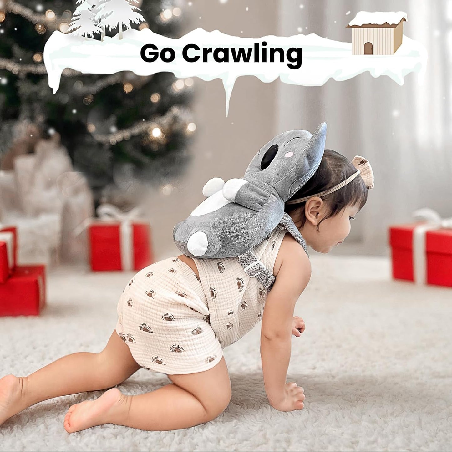 Baby Head Protector Backpack for Falling Crawling and Walking Toddler Essentials Harness Infant Koala Toys Helmets Baby Lover Gifts for 0.5-3 Years 6-12 Months