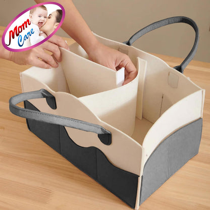 MOM CARE Baby Diaper Storage Organizer Nappies Bag For Mother Stylish Storage Bag For All Newborn Baby Products Nursery Basket -Pink