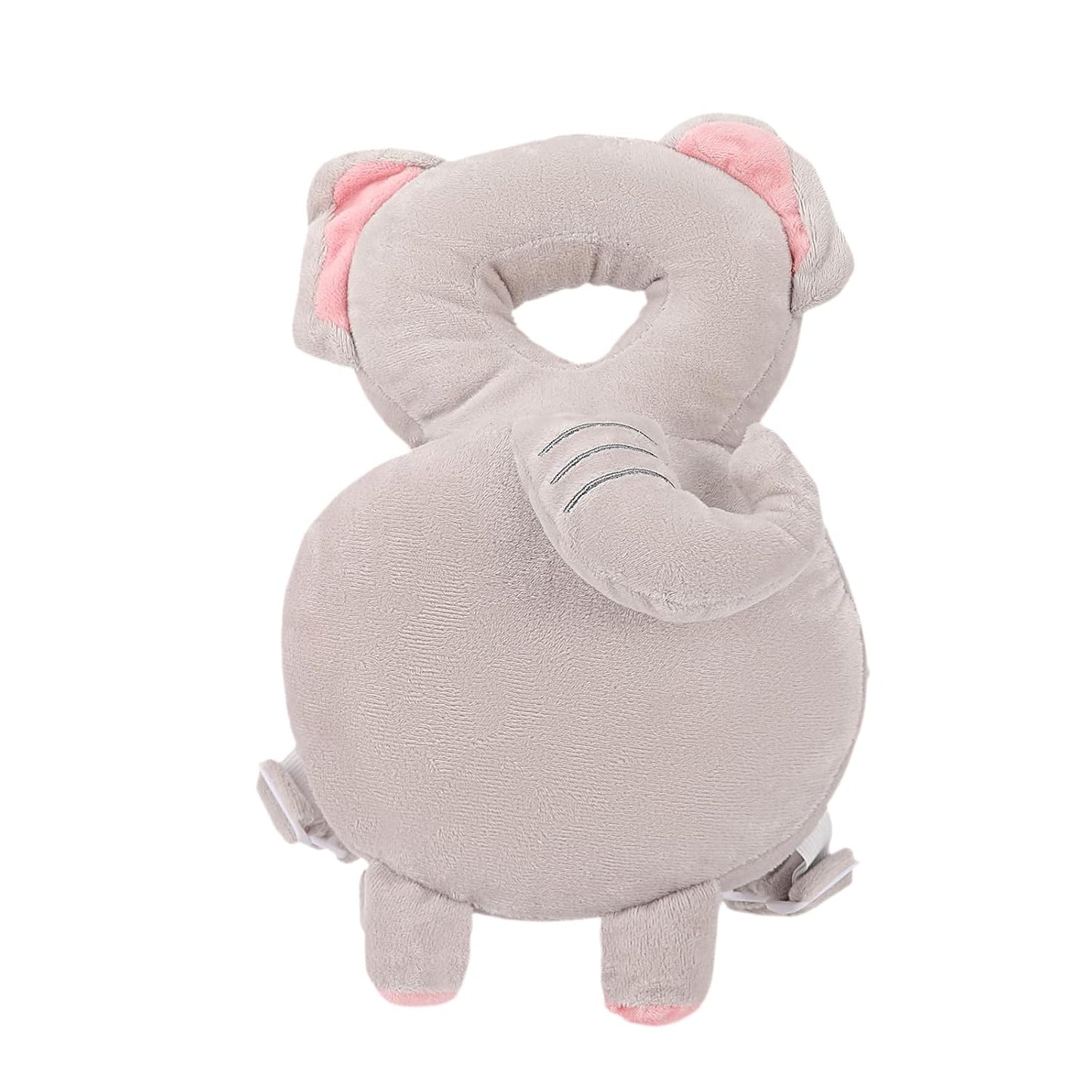 Baby Head Protection Backpack - Soft & Comfortable, Cute Cartoon Design, Pink Butterfly