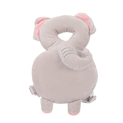 Baby Head Protection Backpack - Soft & Comfortable, Cute Cartoon Design, Pink Butterfly