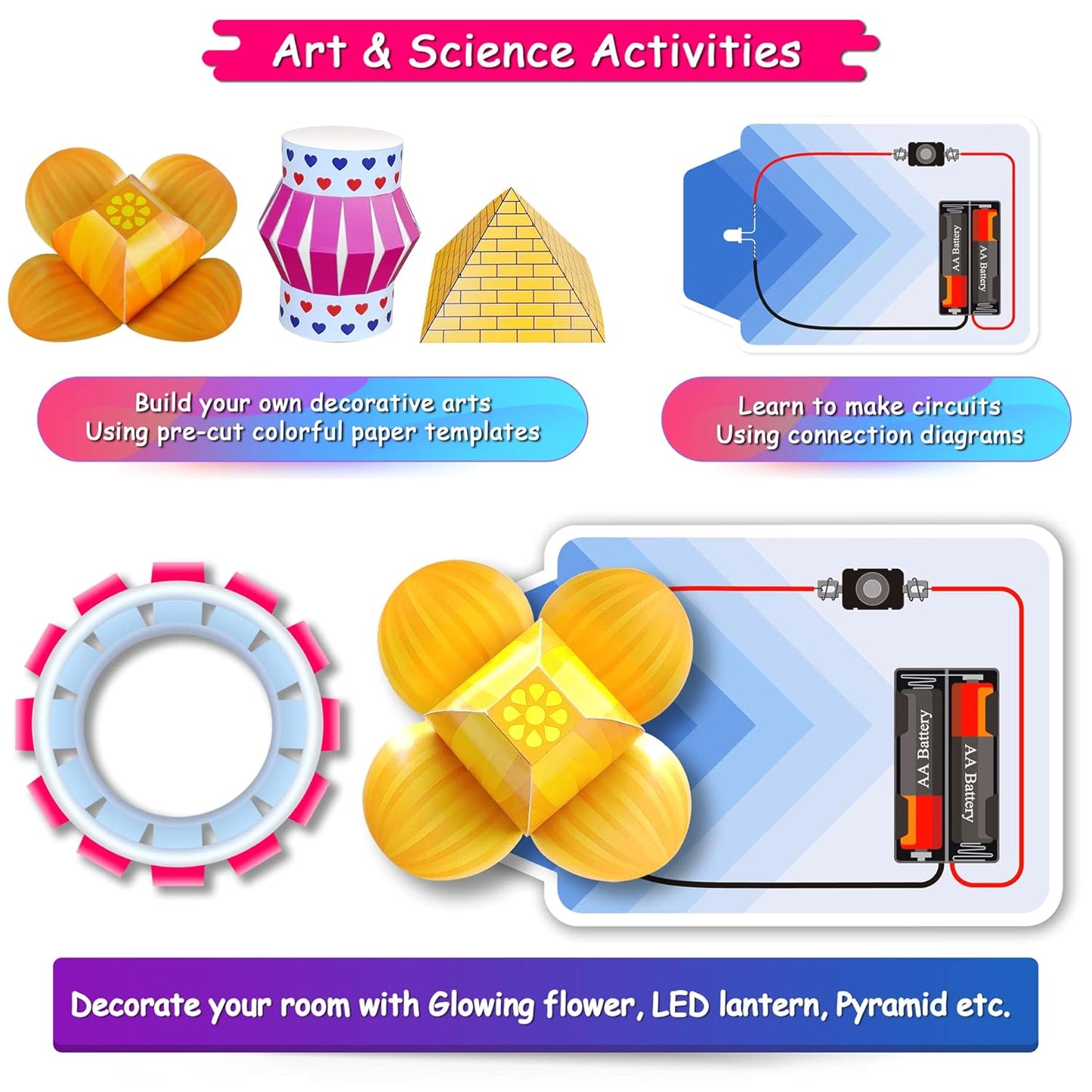 Kit4Curious Super Kit 100 Items in a kit – Science & Fun Innovation Kit with Instruction Manual for 100 Projects