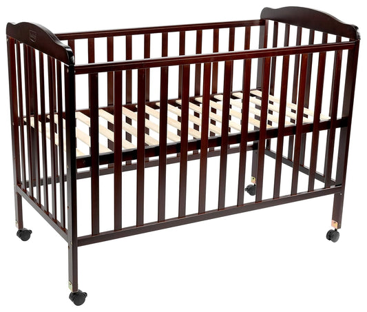 LuvLap C-50 Baby Wooden Cot with Mosquito Net, EN certified Baby Furniture suitable for new born to 12 month, without mattress (Cherry Red)