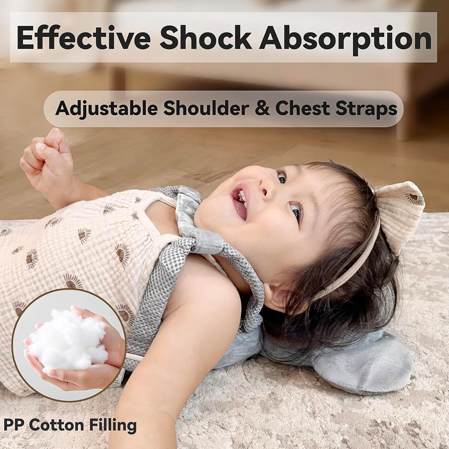 Baby Head Protector Backpack for Falling Crawling and Walking Toddler Essentials Harness Infant Koala Toys Helmets Baby Lover Gifts for 0.5-3 Years 6-12 Months