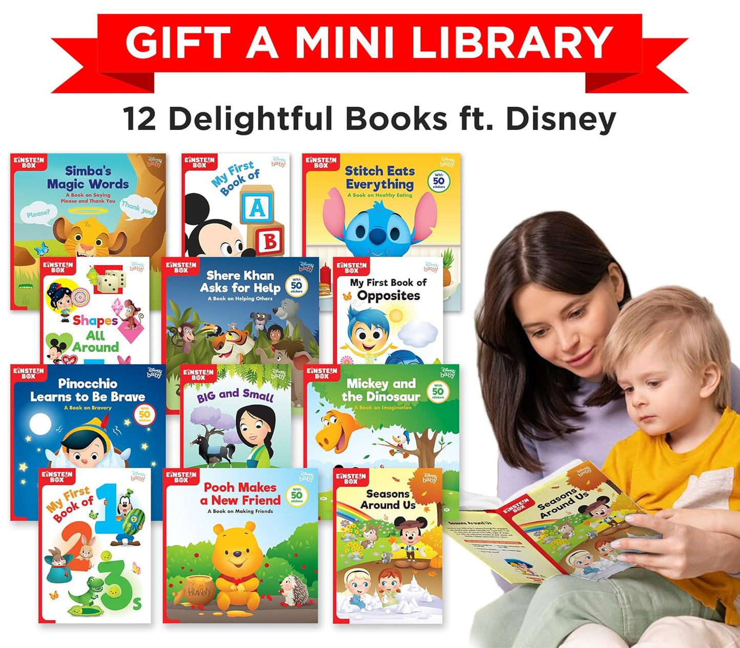 Einstein Box for 2-Year-Old Boys/Girls | Gift Toys for 2-Year-Old Kids | Board Books and Fun Games | Learning and Educational Toys and Games |
