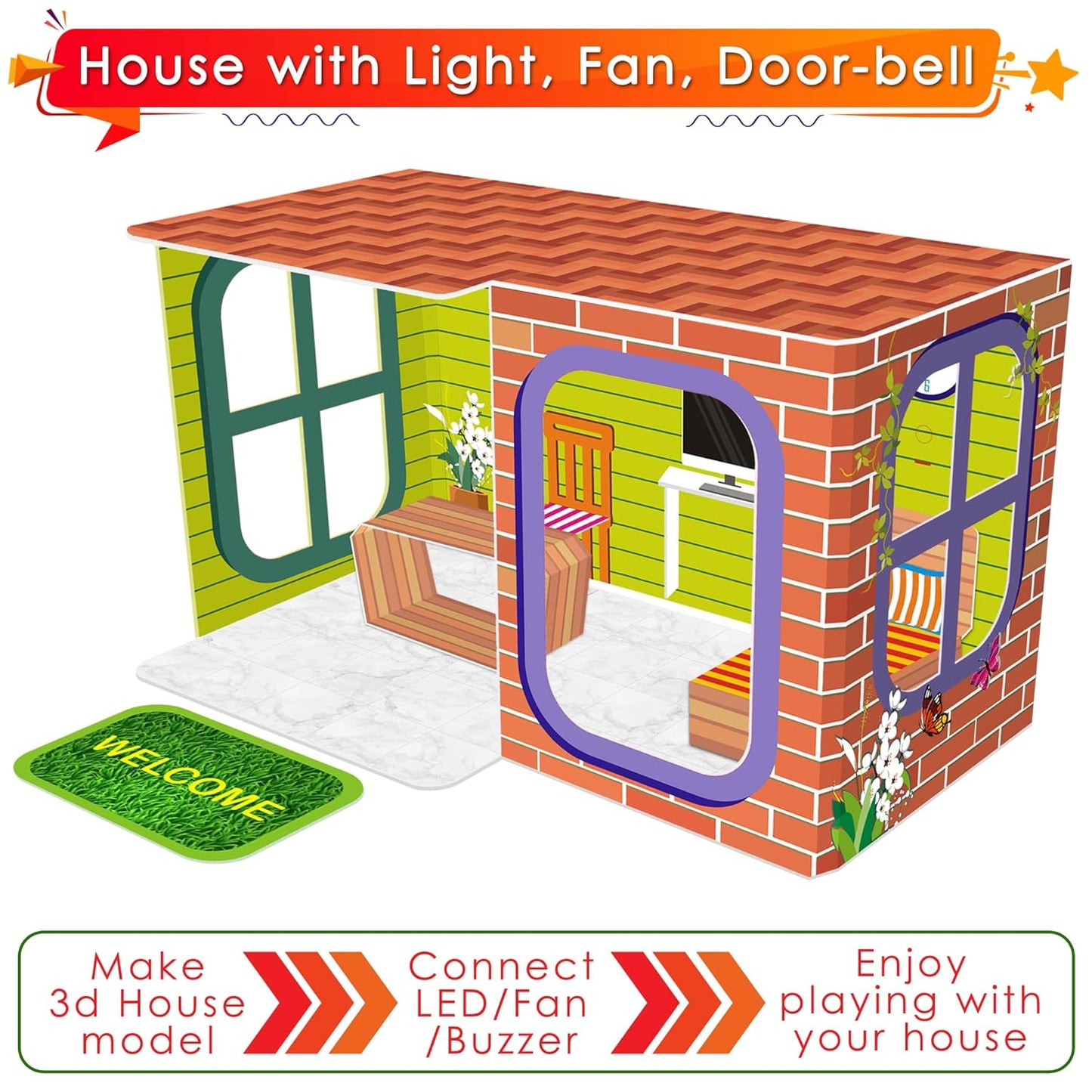 Kit4Curious Super Kit 100 Items in a kit – Science & Fun Innovation Kit with Instruction Manual for 100 Projects