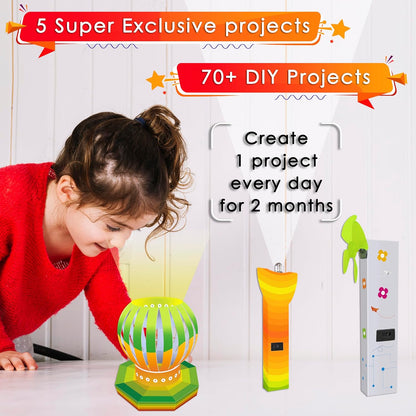 Kit4Curious Super Kit 100 Items in a kit – Science & Fun Innovation Kit with Instruction Manual for 100 Projects