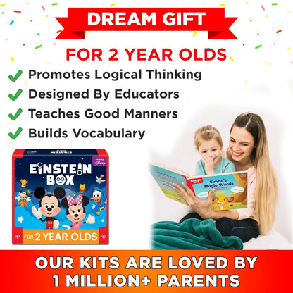 Einstein Box for 2-Year-Old Boys/Girls | Gift Toys for 2-Year-Old Kids | Board Books and Fun Games | Learning and Educational Toys and Games |