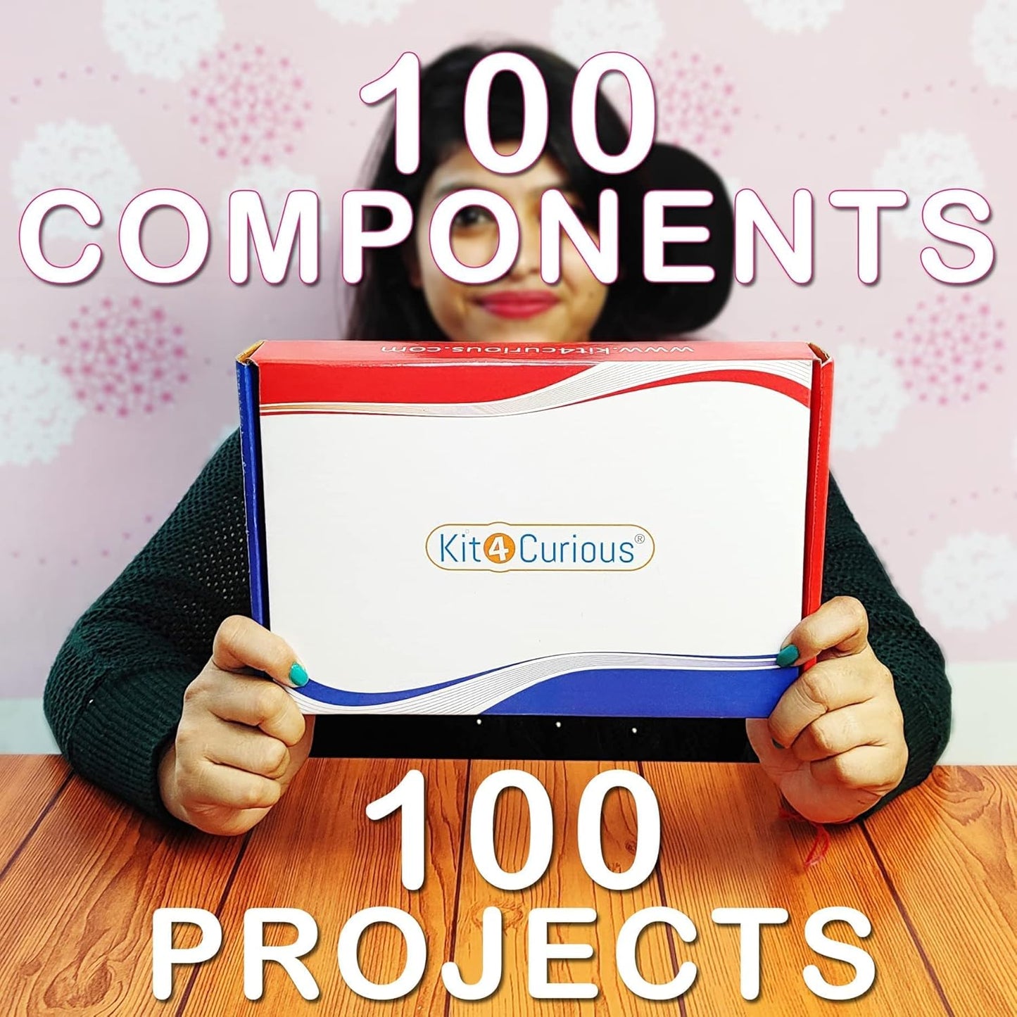 Kit4Curious Super Kit 100 Items in a kit – Science & Fun Innovation Kit with Instruction Manual for 100 Projects