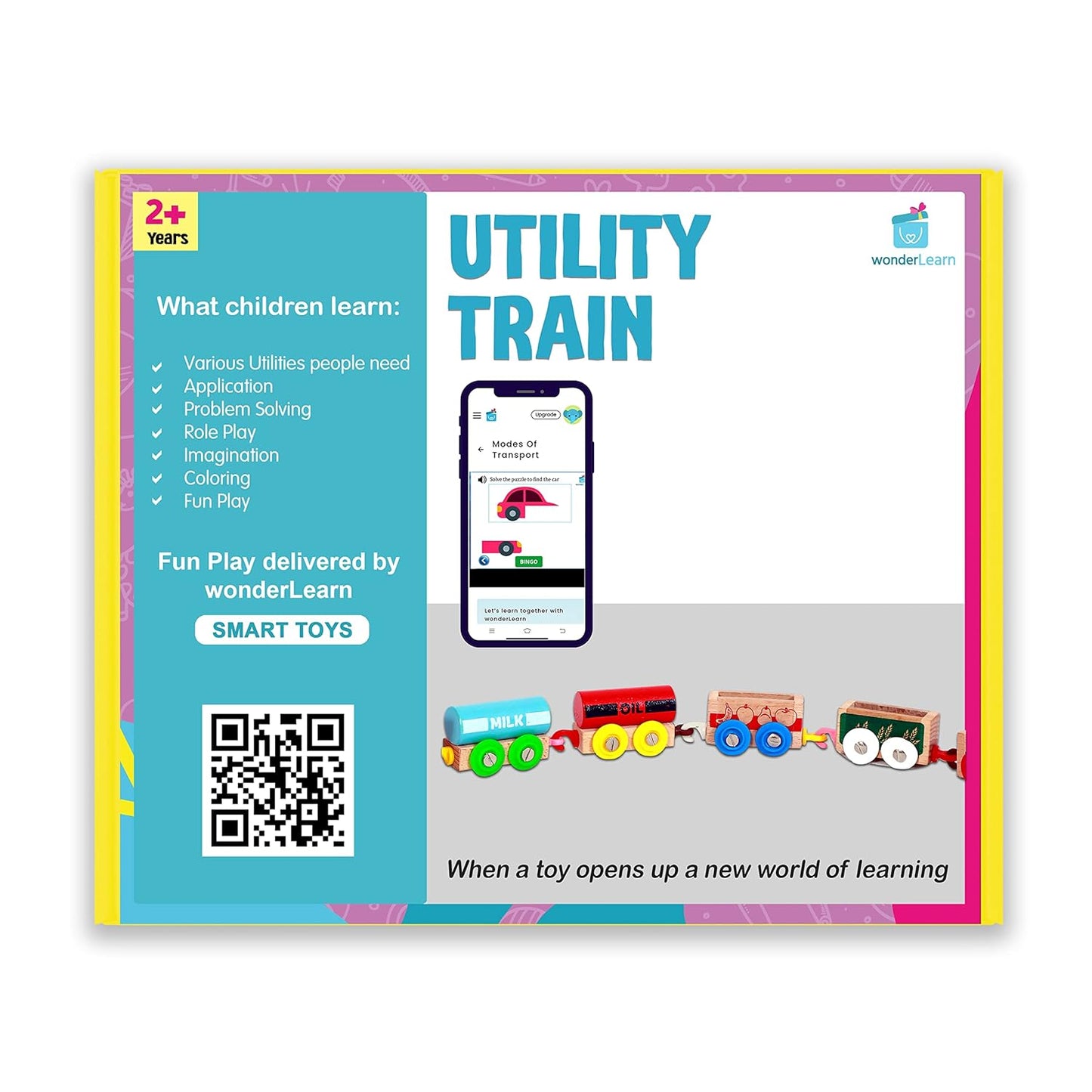 Wonderhood Wooden Number Magnetic Train for Learning Numbers 1 to 9 Toy Set for Kids 2 to 6 Years in Age - Stem nteractive Educational Learning Toy, Birthday Gift (2-6 Years Boy/Girl)