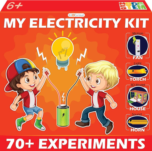 Kit4Curious Super Kit 100 Items in a kit – Science & Fun Innovation Kit with Instruction Manual for 100 Projects