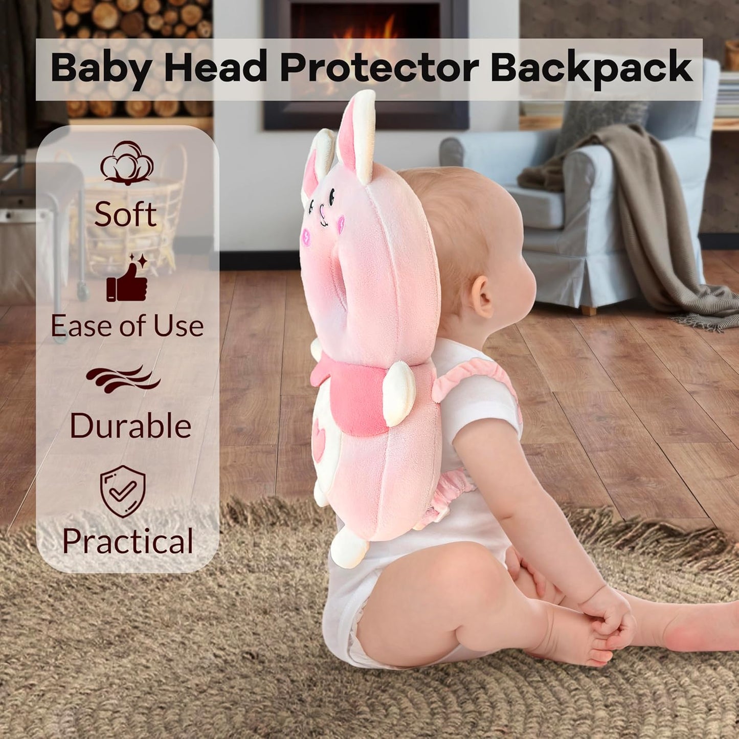 Baby Head Protector Backpack for Falling Crawling and Walking Toddler Essentials Harness Infant Koala Toys Helmets Baby Lover Gifts for 0.5-3 Years 6-12 Months