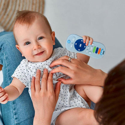 TEC TAVAKKAL Silicone Remote Teether For Baby, Remote Teether For 3+ Months And 6 To 12 Months Baby, Helps Biting Skills Development, Colour & Shape Recognition, Teething Toys For Babies And Toddlers Black