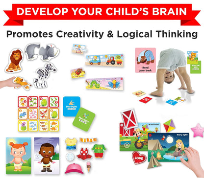 Einstein Box for 2-Year-Old Boys/Girls | Gift Toys for 2-Year-Old Kids | Board Books and Fun Games | Learning and Educational Toys and Games |