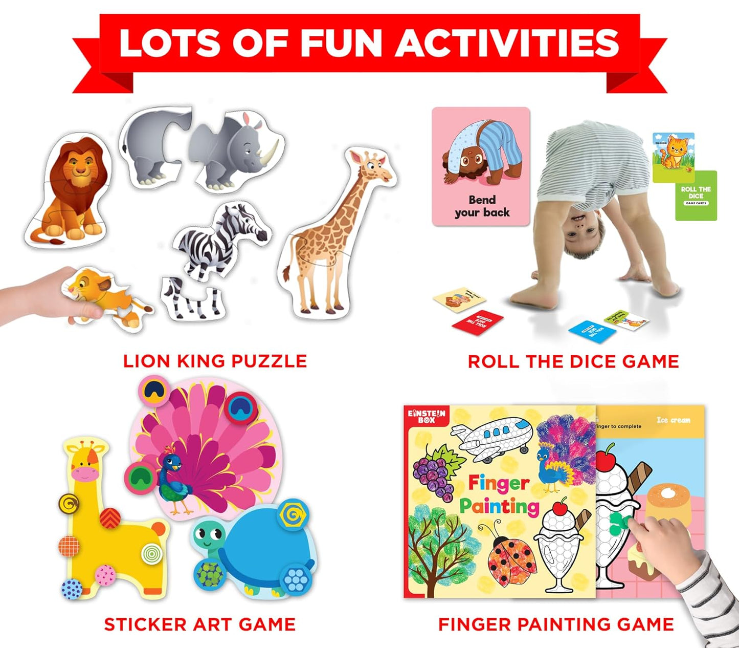 Einstein Box for 2-Year-Old Boys/Girls | Gift Toys for 2-Year-Old Kids | Board Books and Fun Games | Learning and Educational Toys and Games |