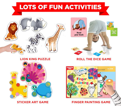Einstein Box for 2-Year-Old Boys/Girls | Gift Toys for 2-Year-Old Kids | Board Books and Fun Games | Learning and Educational Toys and Games |