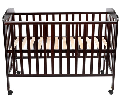 LuvLap C-50 Baby Wooden Cot with Mosquito Net, EN certified Baby Furniture suitable for new born to 12 month, without mattress (Cherry Red)