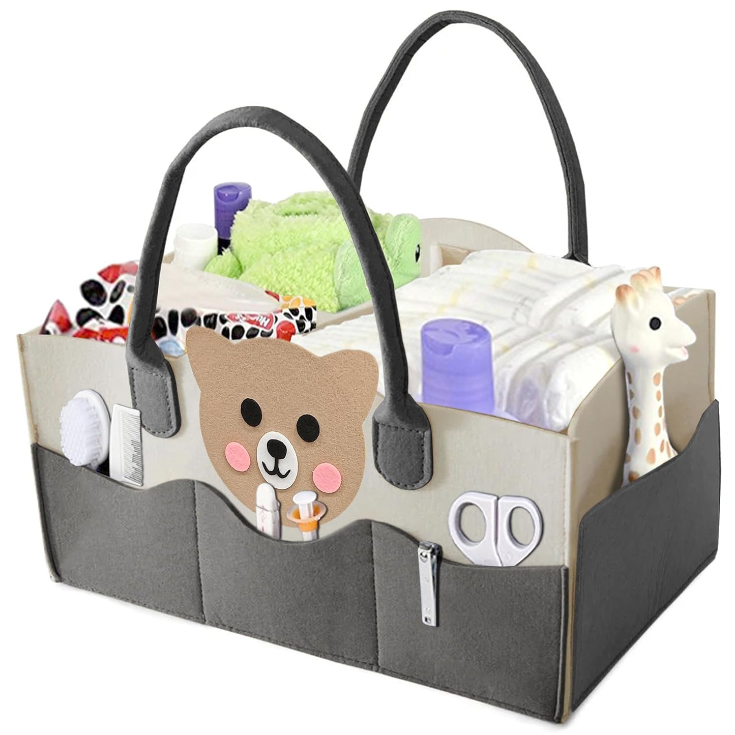 MOM CARE Baby Diaper Storage Organizer Nappies Bag For Mother Stylish Storage Bag For All Newborn Baby Products Nursery Basket -Pink