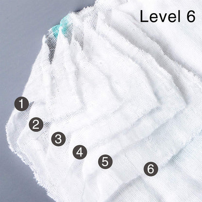 MOM CARE Muslin Cotton Face Towels For Newborn Baby Extra Soft Hankies Reusable Napkins For Infants Toddlers (Pack Of 5) White, 500 TC
