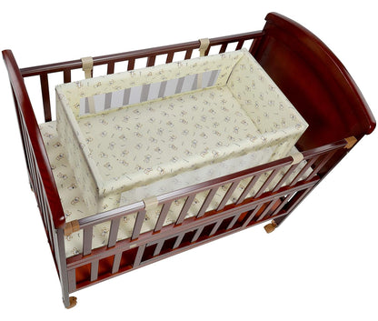 LuvLap C-50 Baby Wooden Cot with Mosquito Net, EN certified Baby Furniture suitable for new born to 12 month, without mattress (Cherry Red)